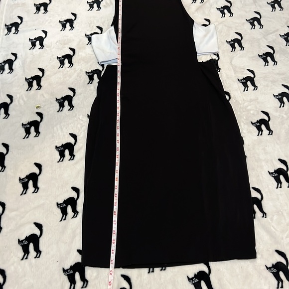 Zara | Women’s Black Dress w| White Side Panel Cutout | Black / White Large. New - Picture 9 of 9